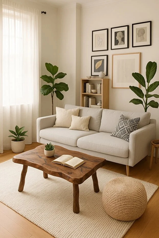 Doğal Ağaç Ceviz Serisi Orta Sehpa El Yapımı Ahşap